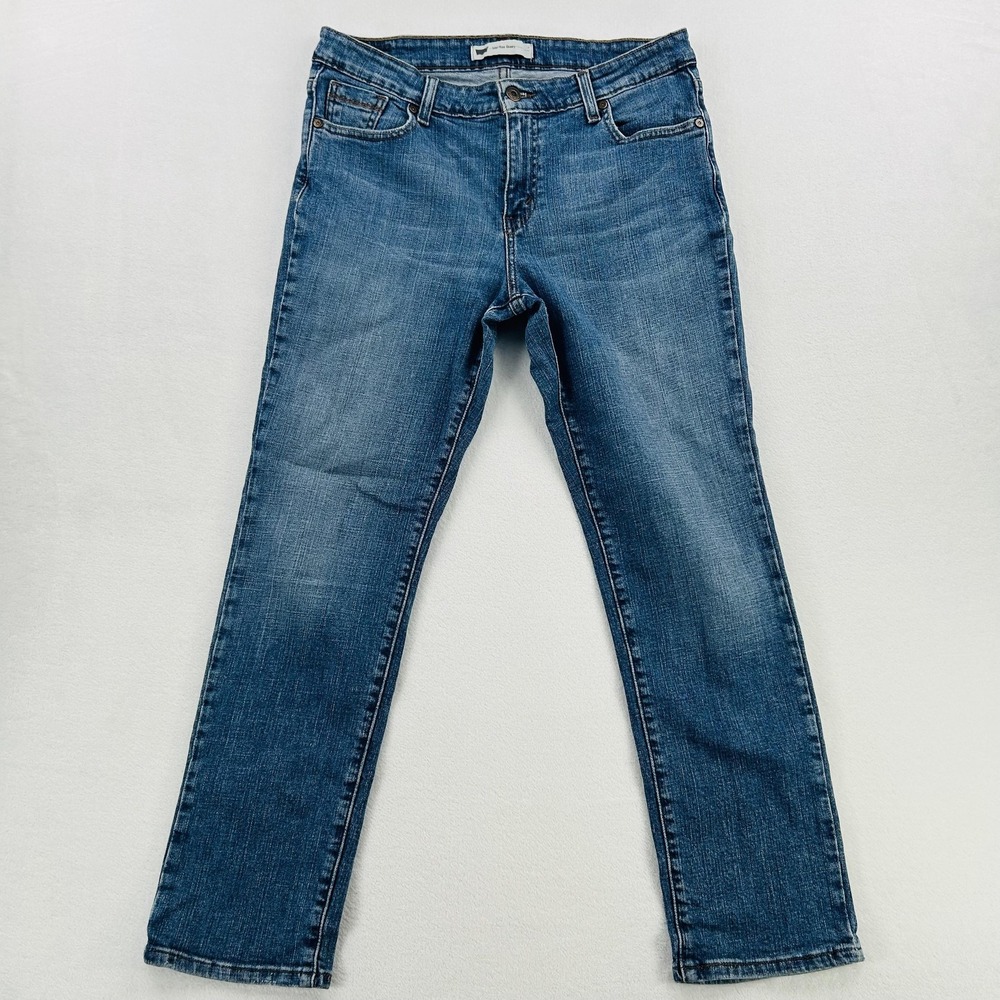 Levi's Jeans Womens 31x30 Blue Mid Rise Skinny Stretch Denim Red Tab 5-Pocket